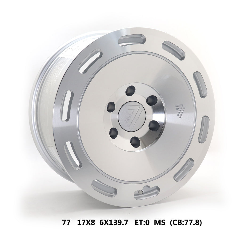 77 Slotted Disc Wheels – Silver