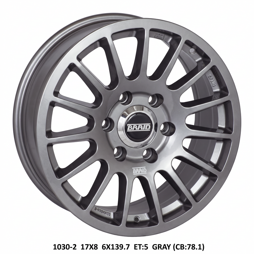 Braid 1030-2 Rims | Gray